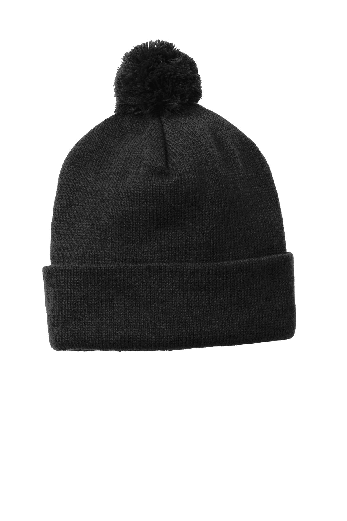 Sport-Tek® Solid Pom Pom Beanie - STC37
