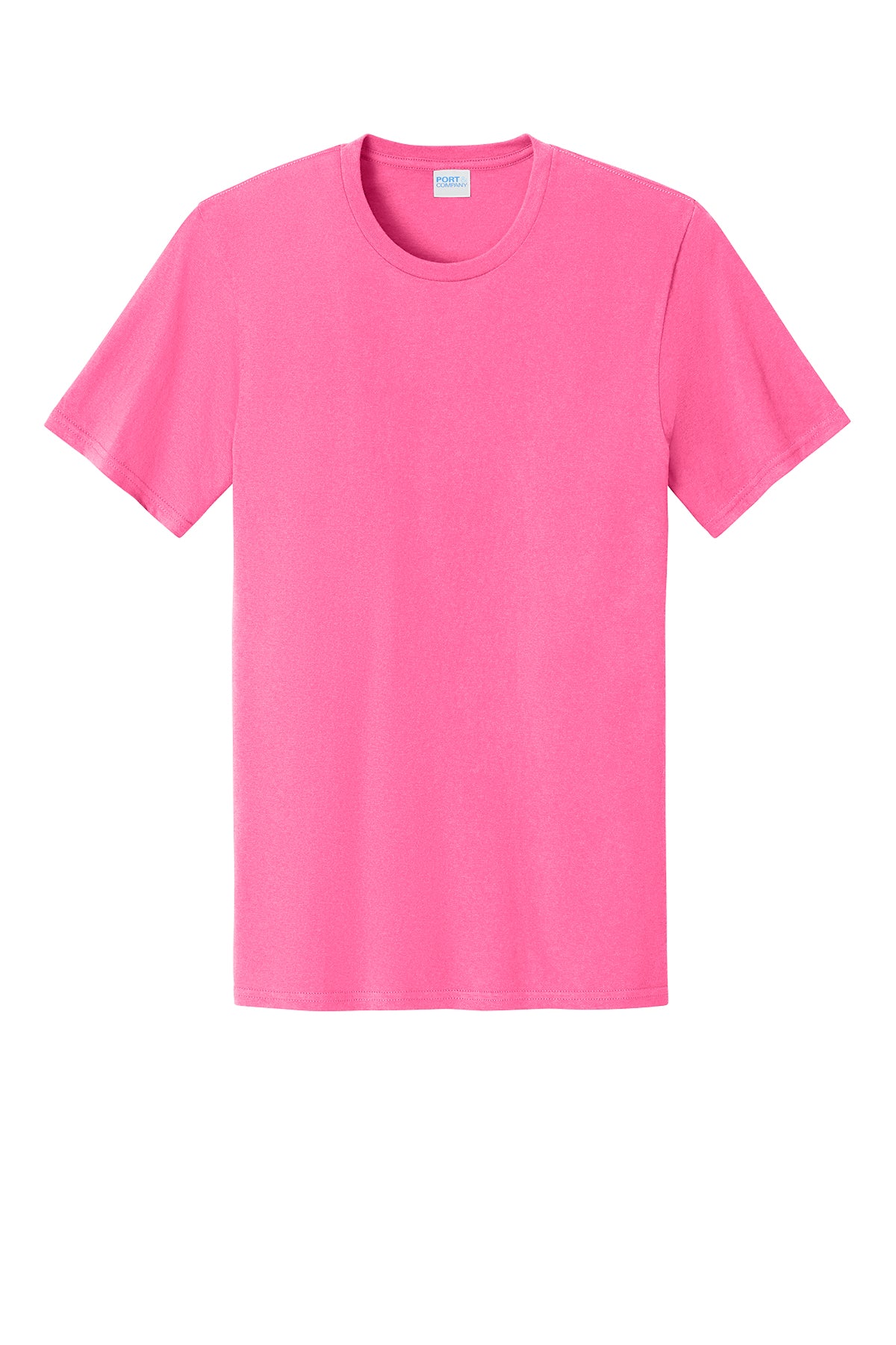 Port & Company PC43 Easy Cotton Tee - Neon Pink