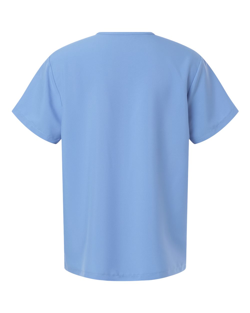 Hanes HMB000 scrub top, Ceil Blue, back